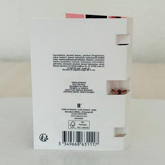 🌷New🌷 Rabanne Fame Intense Eau de Parfum Natural Spray 0.05 FL OZ, 1.5 mL - Picture 7 of 7
